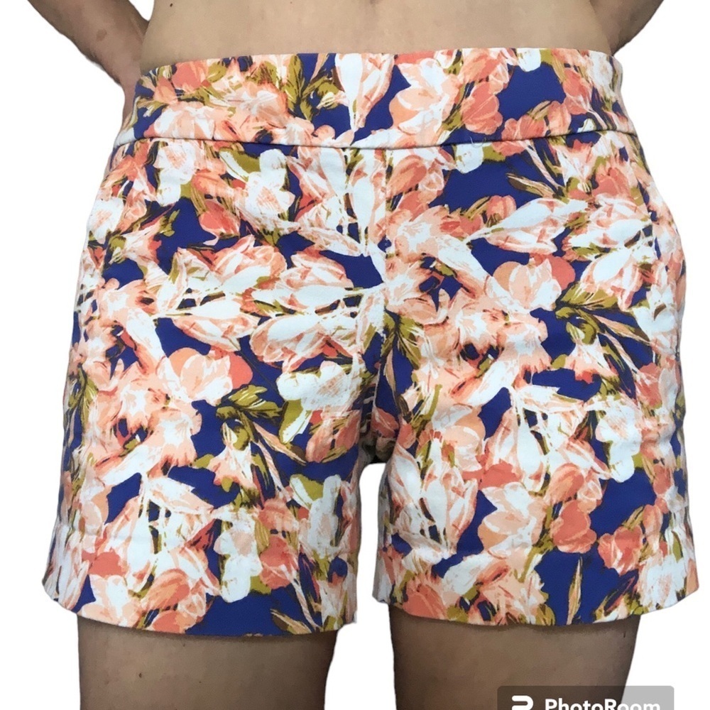 NWOTS J Crew Floral Cotton High Rise Shorts size 4